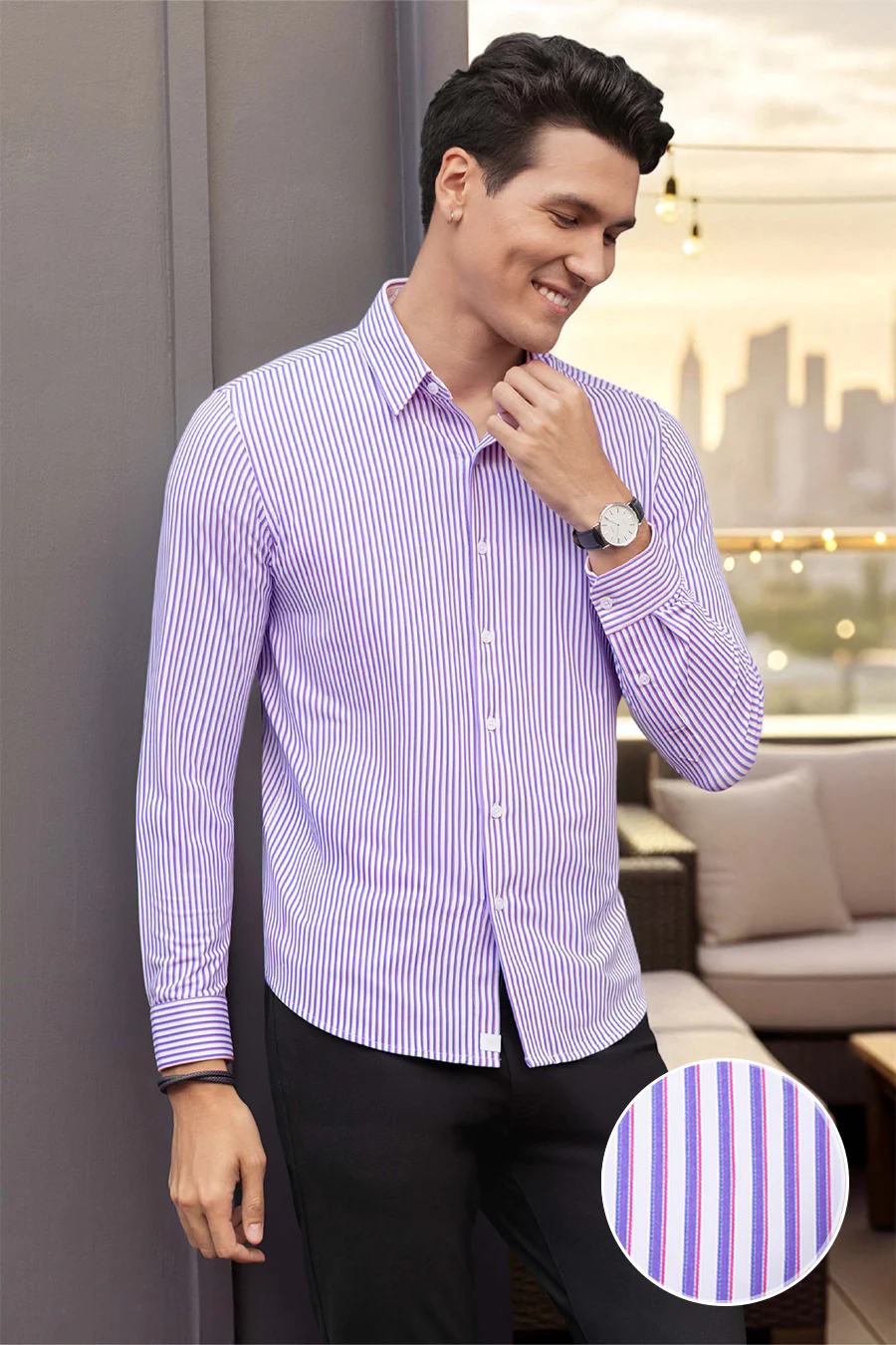 Crowd Pleaser in White Purple