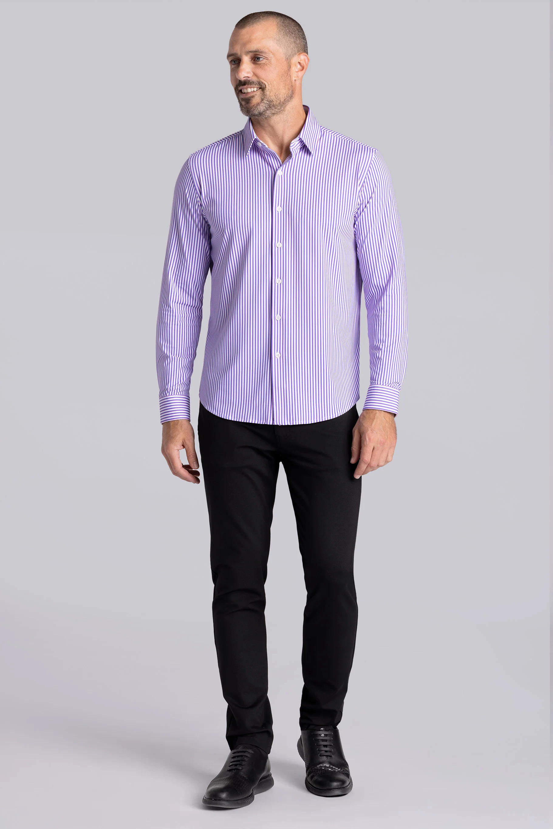 Crowd Pleaser in White Purple - Image 4