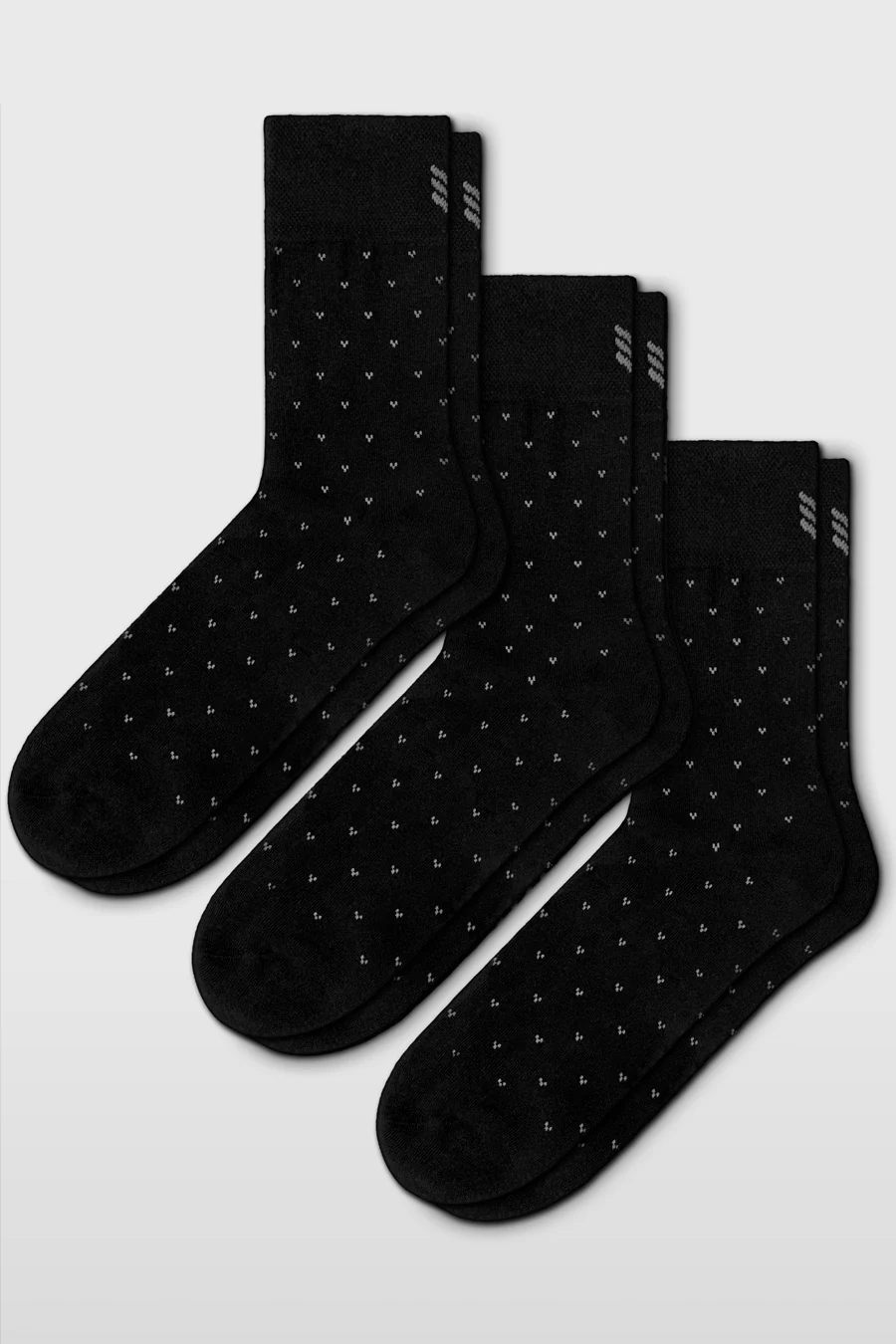 Step In Style Socks In Black Charcoal 3 Pack