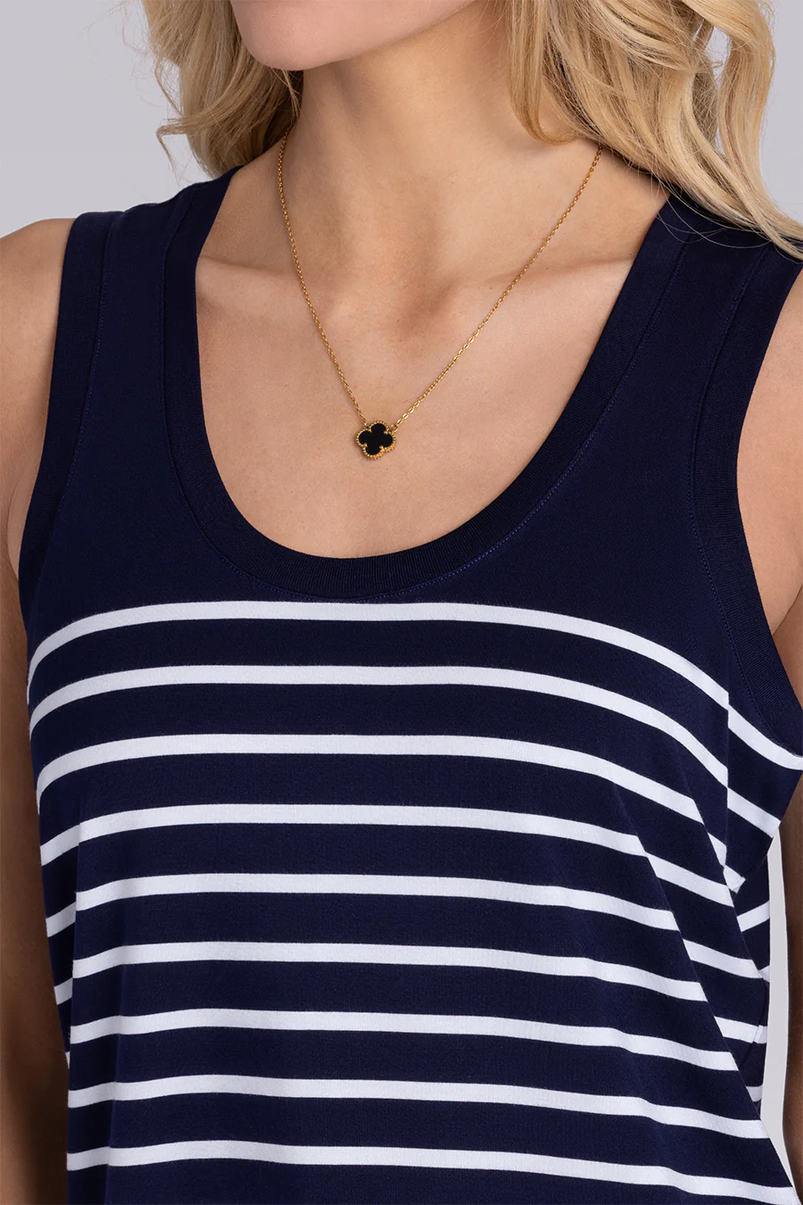 Summer Nights in Deep Sea Blue White - Image 3