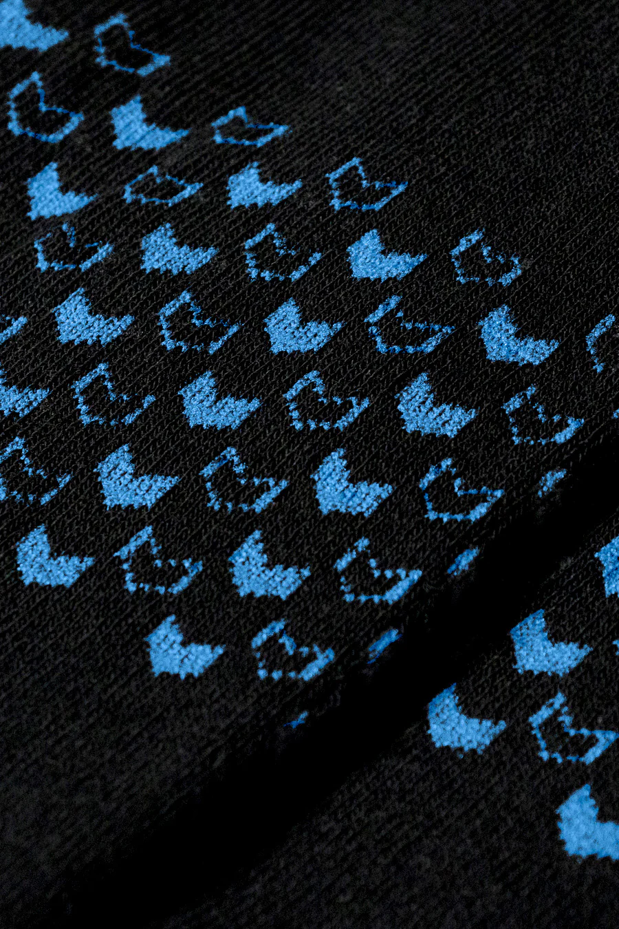 Walk This Way Socks in Black Cyan - Image 5