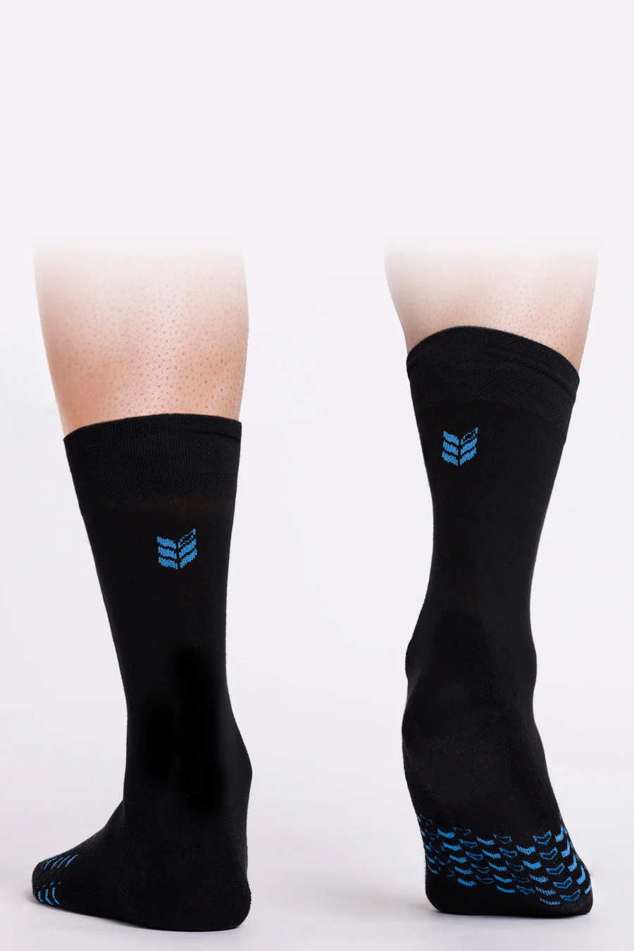 Walk This Way Socks In Black Cyan 3 Pack - Image 3