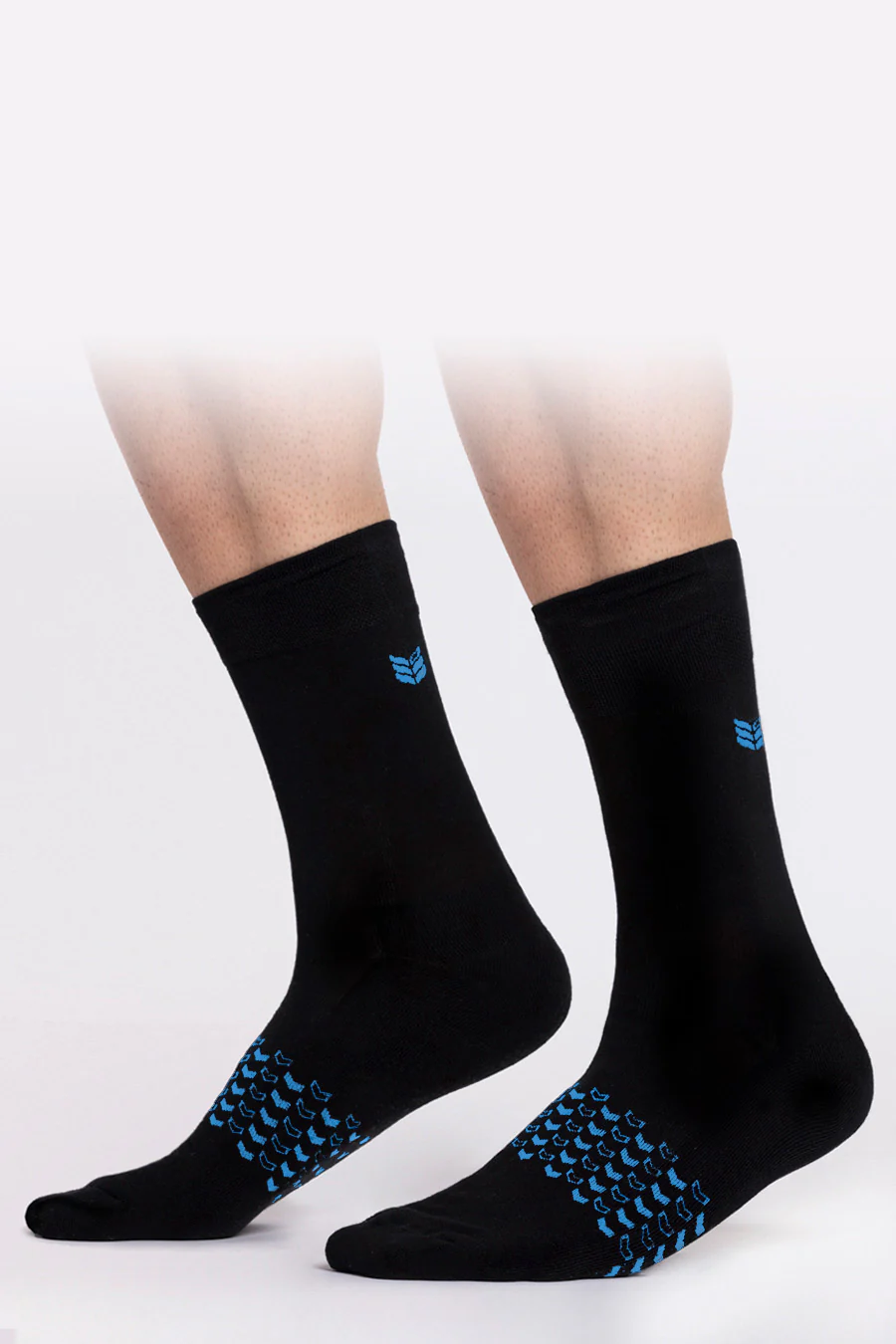 Walk This Way Socks In Black Cyan 3 Pack - Image 4